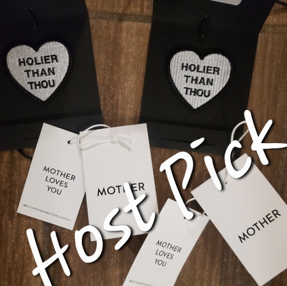 New 2 MOTHER Holier Than Thou Denim Patches and Mother Tags. - Picture 1 of 14